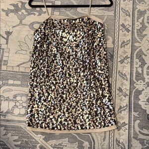 REVOLVE Sequin Mini Dress in Gold and Silver